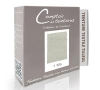 COMPTOIR DES TEINTURES - Teinture Textile - Mélange Tilleul (pour 1kg linge) - Teintures Durables pour Draps, Serviettes et Nappes - Facile à Utiliser en Machine à Laver ou à la Main