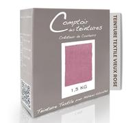 COMPTOIR DES TEINTURES - Teinture Textile - Mélange Vieux Rose (1,5kg de linge)- Teintures Durables pour Draps, Serviettes et Nappes - Facile à Utiliser en Machine (à Laver) ou à la Main