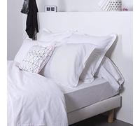 Comptoir Des Tisseurs Taie De Traversin Unie Coton Blanc 85X185 Cm