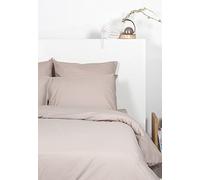 Comptoir des Tisseurs - Taie d'oreiller Unie Polycoton 50X70 Cm Taupe