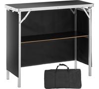 Comptoir d'exposition portable Comptoir d'exposition, 975 x 385 x 870 mm stand d'exposition, table de bar promotionnelle pliable Comptoir promotionnel, réception avec étagère de rangement, sac de tran