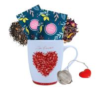 COMPTOIR FRANÇAIS DU THÉ - Mug "JE t'AIME" + 2 Thés 20G + Boule à Thé