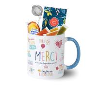 COMPTOIR FRANÇAIS DU THÉ - Mug Merci, Infusion 20G et Madeleine