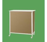 Comptoir pliable portable pour salon professionnel - Bureau de réception - Kiosque - Table d'affichage pour événements commerciaux - Supermarché - Stand de dégustation de discours