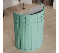 Comptoir portable - Bureau de réception pour bureau et magasin, design argenté élégant - Idéal pour les salutations et le service client, taille compacte de 100 cm