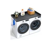 Comptoir Pour Lave-Linge Sèche-Linge Surface Bois Antidérapants 3 Panneaux 137x70cm