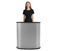 Comptoir Présentation, Comptoir Accueil Table De Réception Pliable Caisse Avec Sac à Main Et Rangement Caisse Salon De Table D'exposition Pour Présentations, Réunions, Restaurants(40*90*90cm)