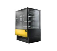 Comptoir Réfrigéré Ventilée Avec 3 Etagères Et Vitre Vertical, +2°/+8°C, L 900 mm Ral9005 Mastro