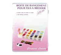 Comptoir Saint Merri Boîte Rangement GM pour Fil à Broder Plastique Transparent 27,5 x 17,5 x 4 cm