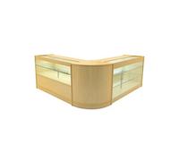 Comptoirs de Vente Verouillable en MDF Erable LED Ensemble Hera K1500 C1500 CM60