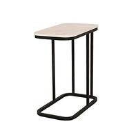 Comptoirs en ardoise en marbre Canapé de salon Petit salon familial TV Petite table basse d'angle (couleur : or + marbre noir) (marbre noir + blanc)