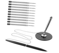 COMPUKAS 1 ensemble Stylo de Signature Rotatif avec Chaîne de Stylos pour Bureau et Événements Accessoire Élégant pour et Décoration de Bureau Couleur Aléatoire Couleur Aléatoire