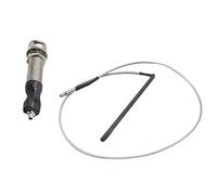 COMPUKAS 1 Set 2pcs Fournitures pour Guitare Folk Pickup Cable et Rod Piezo en Alliage Noir Expérience Confortable Guitare Acoustique