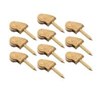 COMPUKAS 10 Pièces Poulies Miniatures en Fer Doré pour Meubles Miniatures, Conception Multifonctionnelle, Installation Facile, Accessoires pour Projets de Maison de Poupée