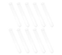 COMPUKAS 10 Pièces Tubes à Essai en Verre Transparent pour Expériences Scientifiques, Contenant Liquides Chimiques, pour Production de Colle DIY et Œuvres D'art