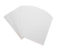 COMPUKAS 100 Feuilles de Papier Autocollant Vinyle Blanc A5 Imperméable et Résistant aux Rayures Compatible Imprimantes Laser et Matricielles pour Rangement Domestique