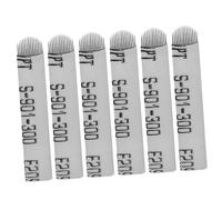 COMPUKAS 100 pièces Lames U Inoxydable pour Microblading de Sourcils Outils de Maquillage Pratiques et Durables