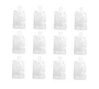 COMPUKAS 12 pièces Trousse de Toilette Cosmétique Portable Pochettes de Voyage Semi-Transparentes Anti-Fuite Pochettes Souples pour Lotion Kit Hygiène Pratique et Réutilisable