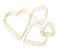 COMPUKAS 12pcs Anneaux Métalliques en Forme de Cœur pour Attrape-rêves Diy, Décorations Portables, Design Unique et Délicat pour Projets Créatifs
