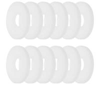 COMPUKAS 12pcs Disque Parfumé pour Diffuseur D'aromathérapie en Plastique Blanc, Plateau de Parfum Rafraîchissant, Compatible Serviettes Essentielles Plus Chaudes