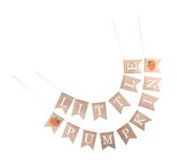 COMPUKAS 1ensemble Guirlande de Fête Thanksgiving avec Petites Citrouilles Bannière Décorative pour Maison et Fête Décoration Suspendue Rustique pour Festival et Réunion Familiale