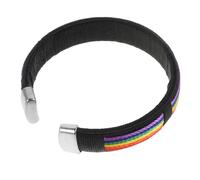 COMPUKAS 1pièce Bracelet Arc-ciel Couple Accessoire Égalité Amour Bracelet Ajustable Pour Femmes Et Hommes Et Amour Élégant Et