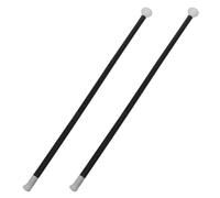 COMPUKAS 2 Pièces Canne de Déguisement Noire en Plastique Portable pour Événement et Représentation Scolaire, Accessoire pour Magicien et Performance Scénique