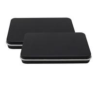 COMPUKAS 2 Pièces Mallette Maquillage Compacte en Plastique, Boîtes à Fards à Paupières Rechargeables avec Miroir, Boîtes Vides pour Rangement, Adaptées pour Voyage et Création DIY
