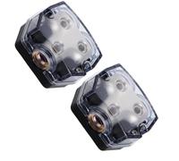 COMPUKAS 2 Pièces Répartiteur Alimentation Ampli Auto Voies Entrée à Sorties Bloc Distribution Alliage Zinc pour Système Audio Voiture