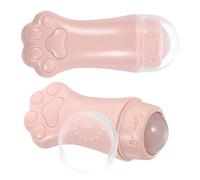 COMPUKAS 2 Pièces Rouleau de Massage Visage Patte de Chat en Abs Léger pour Améliorer la Circulation Sanguine et L'élasticité Peau, Adapté aux Soins du Visage des Femmes