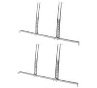 COMPUKAS 2 Pièces Support en Acier Inoxydable Montage Mural Modulaire Trous Prévus Compatible Systèmes Split pour Bac de Récupération D'eau de Climatiseur pour Usage Résidentiel