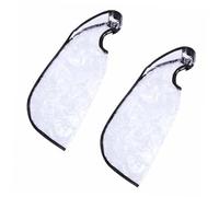 COMPUKAS 2 pièces Tablier de Coiffure Ajustable pour Lavage de Cheveux Outil de Capillaire Blanc