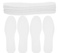COMPUKAS 20 Paires de Semelles Respirantes et Absorbantes Intérieures Blanches en Papier pour Chaussures de Travail et Décontractées pour Hommes et Femmes
