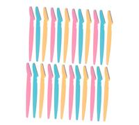 COMPUKAS 24 Pièces Rasoir Manuel pour Sourcils Acier Inoxydable Tondeuse de Précision pour Hommes et Femmes Outil de Modelage des Sourcils et Pratique Assorties