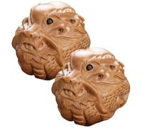 COMPUKAS 2pcs Boules de Massage en Bois Naturel Mains, Balle de Massage Manuelle pour Relaxation et Exercices, pour Détente et Thérapie