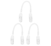 COMPUKAS 3pcs Clips Coupe-vent pour Chapeau en PC Chaîne Anti-perte, Design Créatif Pratique pour Activités en Plein Air et Usage Quotidien