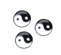 COMPUKAS 3Pièces Broche Femme Décor Épinglette Taoïsme Forme de pour Réunions et Festivals