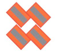 COMPUKAS 4 Pièces Patch Réfléchissant Haute Visibilité pour Manteaux et Brassards en Nylon, Facile à Installer, pour DIY et Voyages Sécurisés