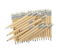 COMPUKAS 40 Pièces Mini Crayons de Bureau Bois avec Gomme Crayons de Golf Courts Hb pour Dessin et Portable pour Artistes et Architectes