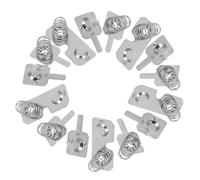 COMPUKAS 5 Ensembles de Ressorts de Batterie en Acier Inoxydable Nickelé pour Compteurs de Gaz et Débitmètres Plaques de Contact Argentées, Performance Stable et Conversion Positive