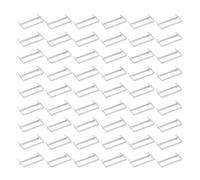 COMPUKAS 50 Pièces Attaches Papier Clips de Documents à 2 Ergots, Fer Argenté, Double Trou, pour Organiser les Dossiers et Relier des Piles Épaisses de Papier à L'école Archives