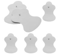 COMPUKAS 6 Pièces de Patchs Électrostimulateurs Musculaires en Tissu Non Tissé, Haute Conductivité, Forme Simple, Coussinets de Massage Portables Pratiques pour Thérapie Musculaire
