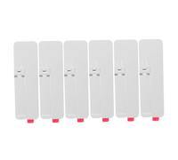 COMPUKAS 6 Pièces Support Profil Presque Invisible en Acier Inoxydable Ultra-Fin Pliable Argenté Design Élégant et Compatible pour Téléphone Bureaux et Plateaux d'avion