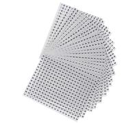 COMPUKAS 6000 Gommettes Autocollantes Rondes Numérotées Blanches en Papier Auto-adhésif, Faciles à Coller et Amovibles, pour Fête et Emballage