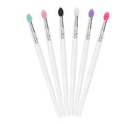 COMPUKAS 6pièces Lot De Pinceaux à Paupières Silicone Pailletés Grand Format Précision Application Pratique Voyage Maquillage Quotidien