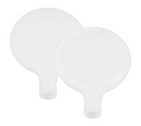 COMPUKAS Abat-jour Design Élégant et Contemporain en Acrylique de Sol 2pcs Blanc Compatible G4 Diffusion de Lumière pour Lampadaire Salon