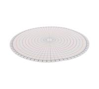 COMPUKAS Accessoire de Garniture pour Poterie en Plastique, Outil de Séparation D'argile Disque Rotatif et Règle Graduée 360°, Conçu pour Artistes et Étudiants en Céramique