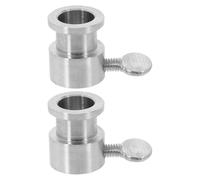 COMPUKAS Accessoires pour rôtisserie Ensemble d'outils pour Barbecue en Acier Inoxydable Argent 2pcs, Design Portable, pour Grill et réunions à la Maison