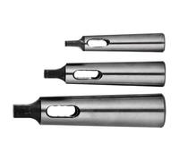 COMPUKAS Adaptateur Conique de Perceuse Haute Précision et Résistance aux Chocs en Acier Argenté 3pcs 3 Types de Manchon de Mandrin pour Outils Rotatifs Professionnels