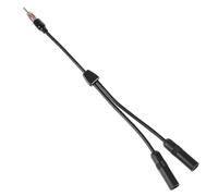 COMPUKAS Adaptateur D'antenne Automobile 1 Câble D'extension Coaxial 1 Femelle vers 2 Mâles Compatible Autoradio Voiture, Répartiteur D'antenne pour Accessoires Voiture, Connecteur Antenne